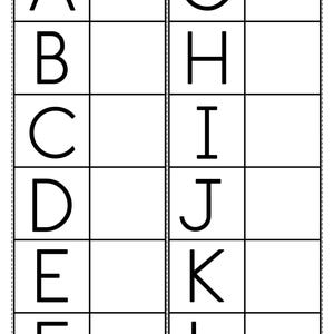Alphabet Letter Matching Activity - Etsy