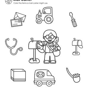 Community Helpers Preschool Theme Curriculum Printables |  Preschool Circle Time Lessons & Activities | Prek, Daycare, Homeschool Currciulum | Community Helper Activities | Worksheets | Preschool Songs | Preschool Activities | Posters | Crafts |