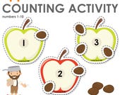 Apple Seed Counting Printable Activity