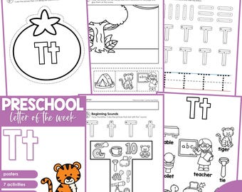 Preschool Alphabet Letter of the Week Curriculum T