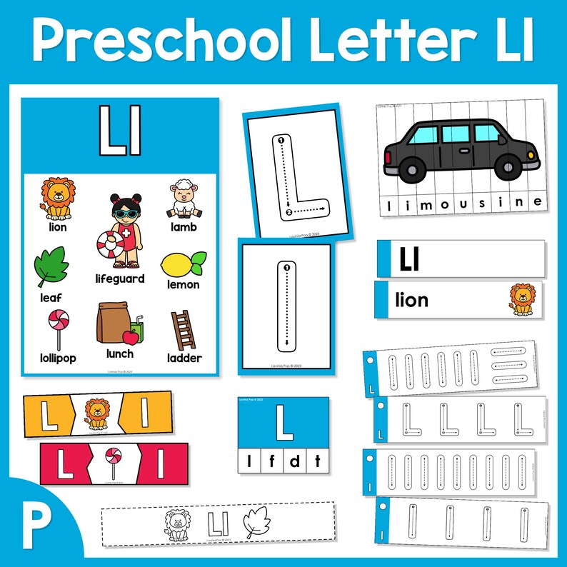 Preschool Alphabet Letter of the Week Curriculum L - Etsy