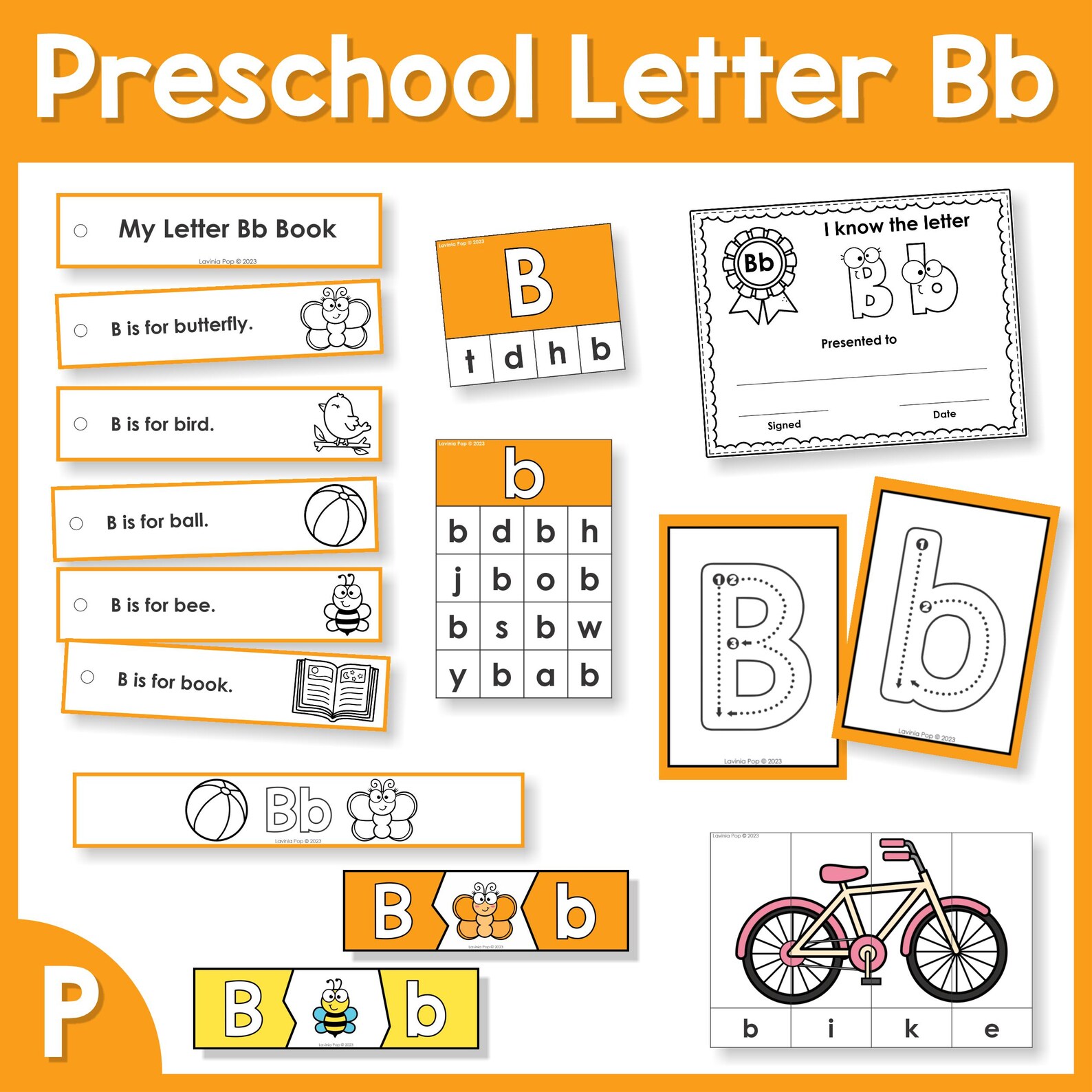 Preschool Alphabet Letter of the Week Curriculum B - Etsy