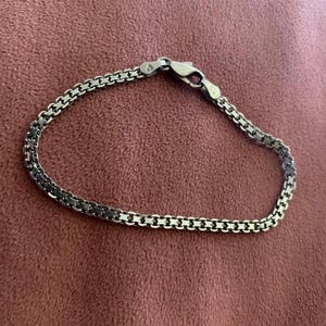 Vintage silver bismark link bracelet
