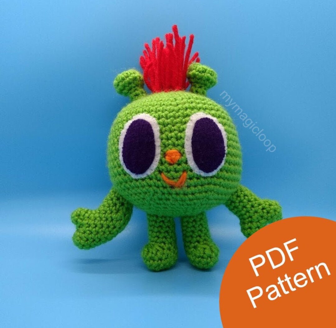Green Happy Alien Crochet Pattern PDF - Etsy