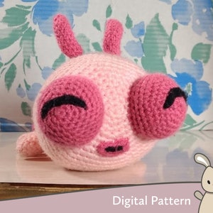 Pink Larva Crochet Pattern PDF