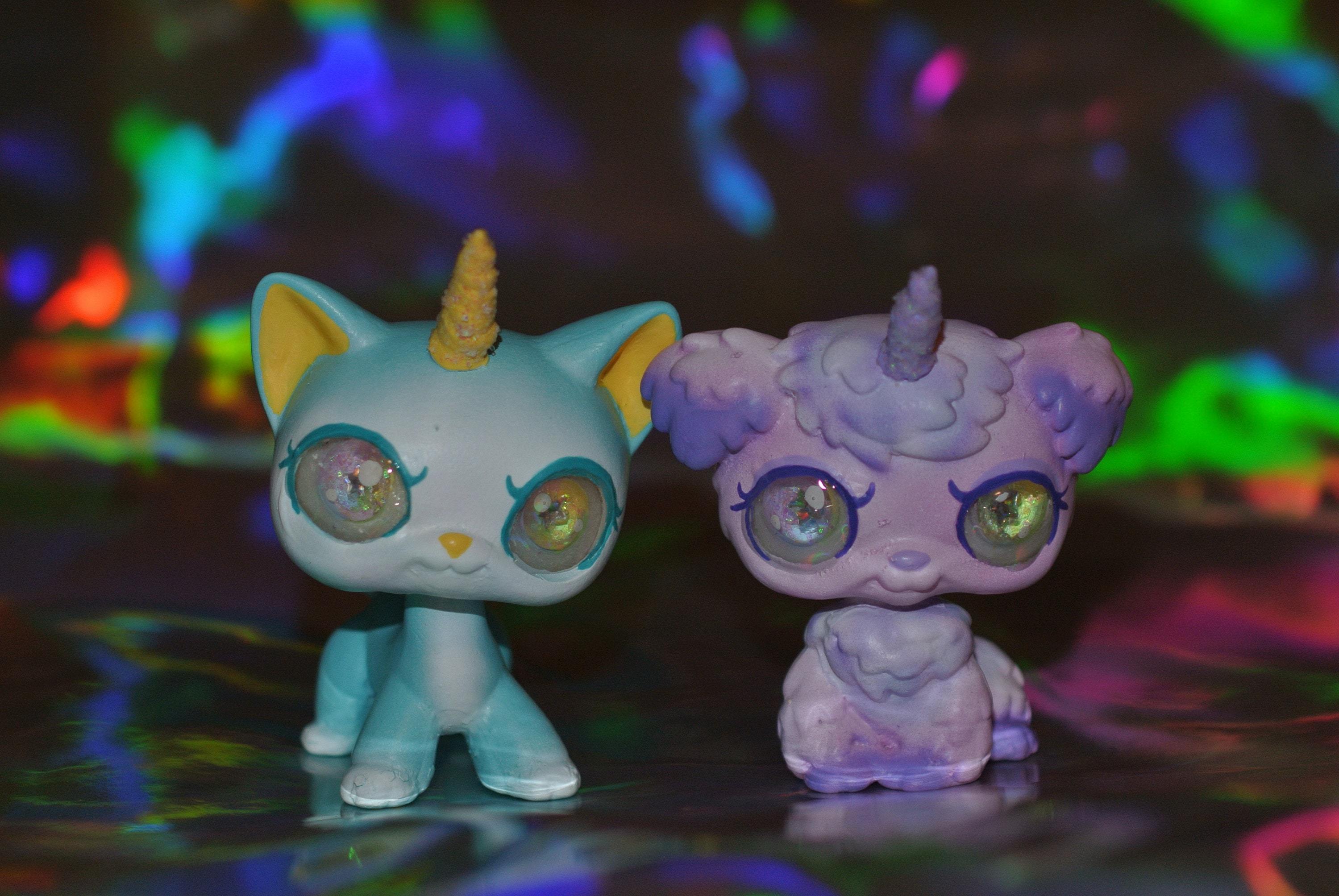 Littlest Pet Shop LPS Custom Glass Eye Pastel Unicorn Etsy