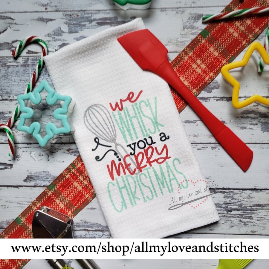 Choose Any Two Christmas Kitchen Towels Gift Set of 2 Etsy