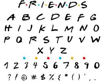 Friends Font Svg Etsy