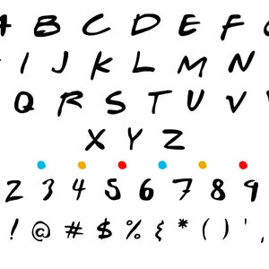 Fuente Amistad / PNG / SVG / ¡Descarga instantánea!