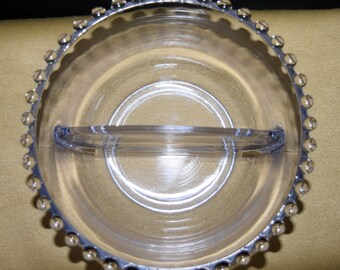 Rare Large Candlewick Clear Compote by Rare Large Candlewick Clear Compote by