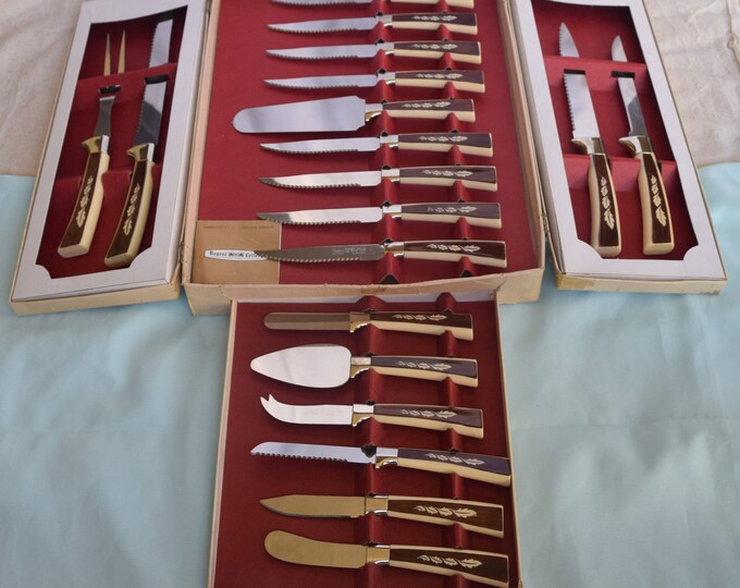 Sheffield English Stainless Steel 19 Piece Treasure Chest Knife Set