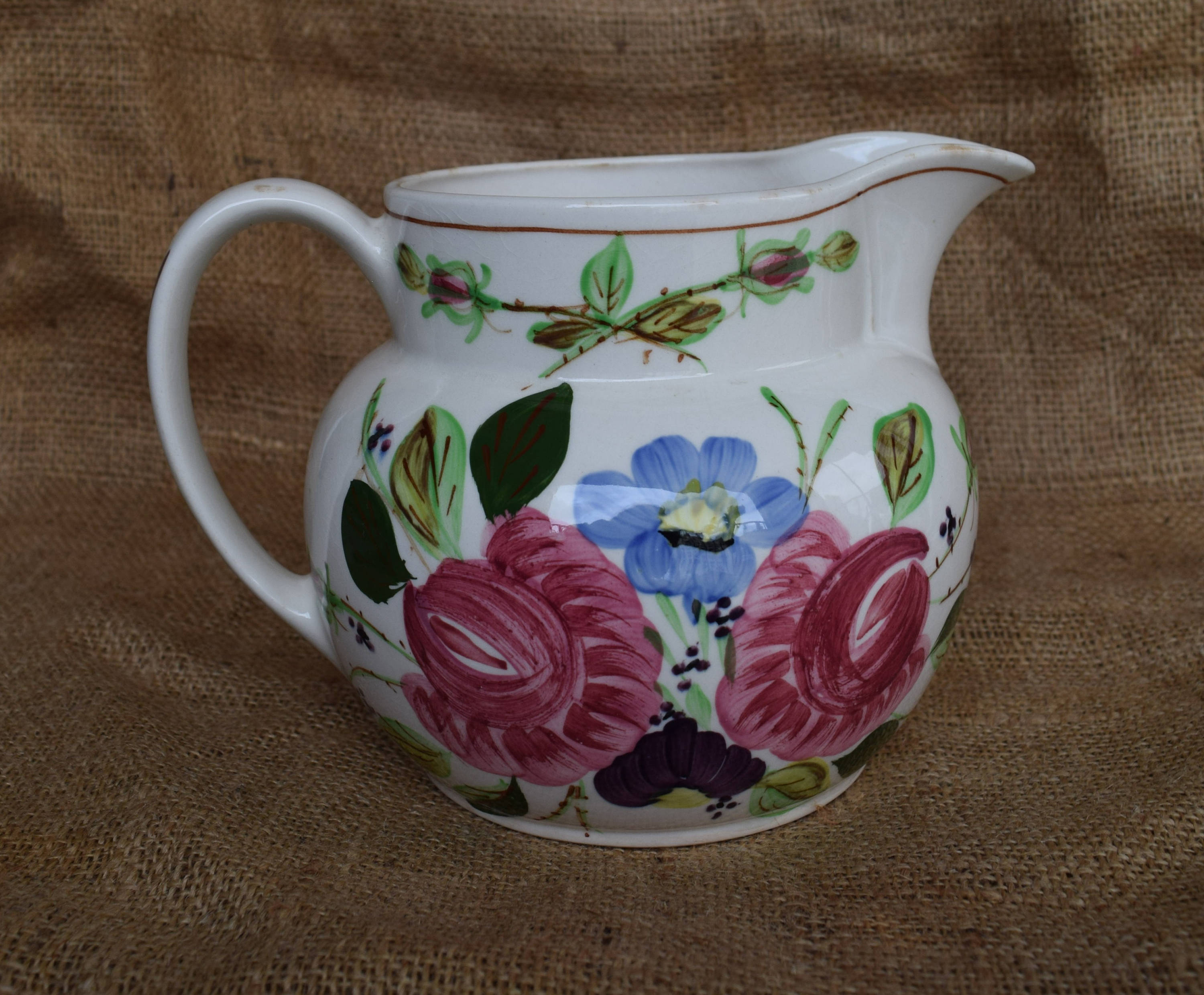 Vintage Blue Ridge Southern Pottery Hand Painted Floral Alice Etsy