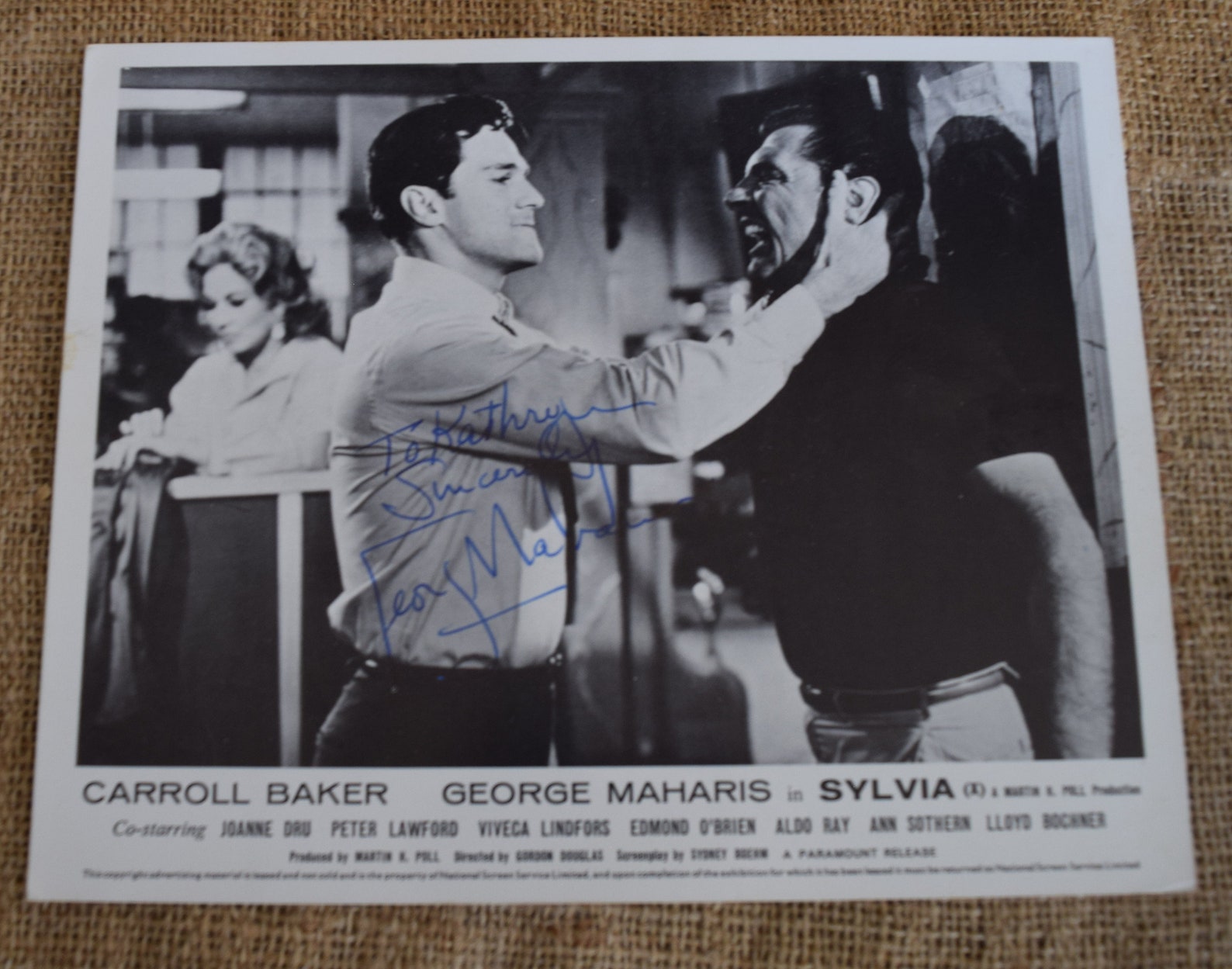 George Maharis Autographed Press Photo American Actor image 1.
