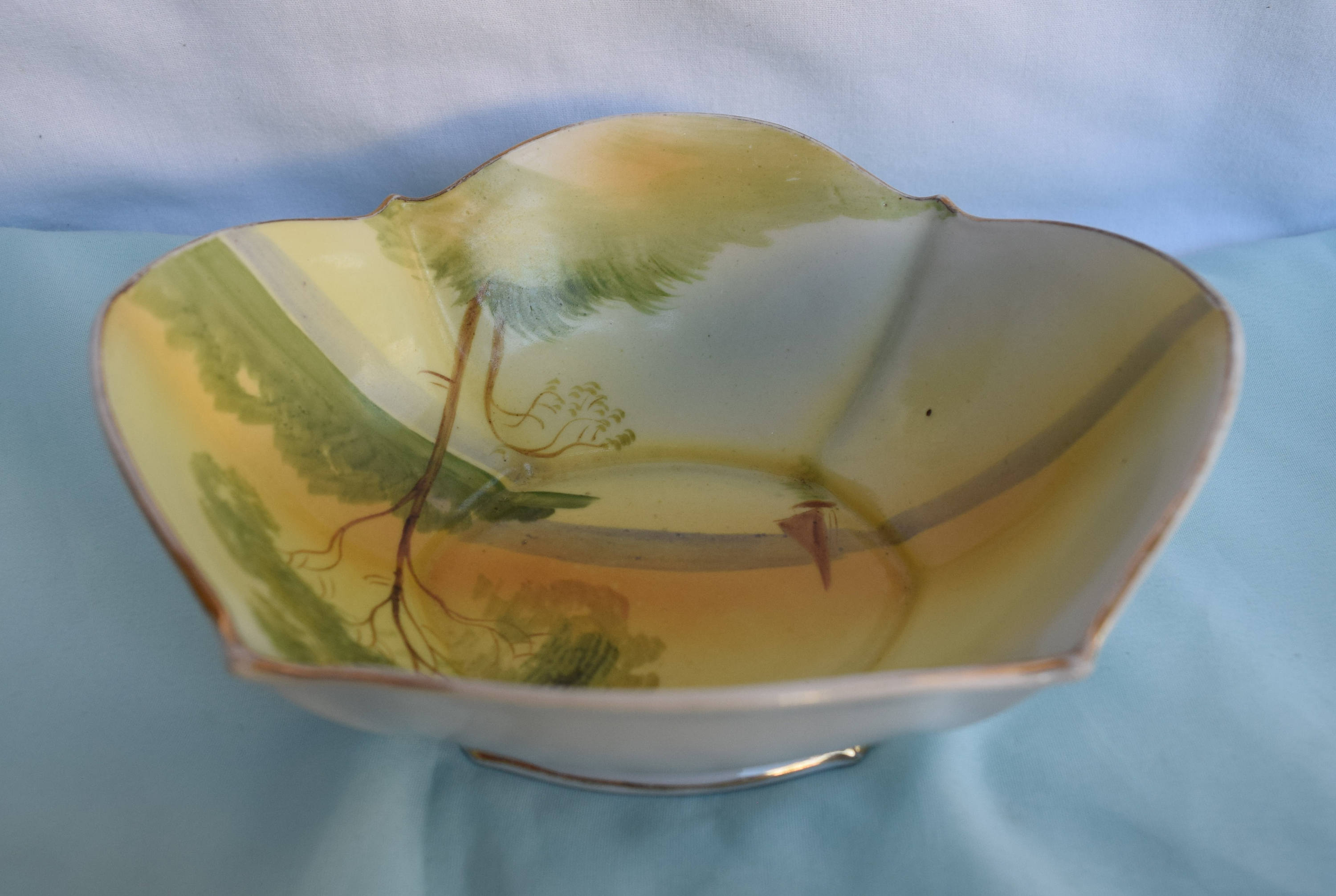 Antique Rising Sun Nippon Porcelain Hand Painted Scenic Bowl - Etsy