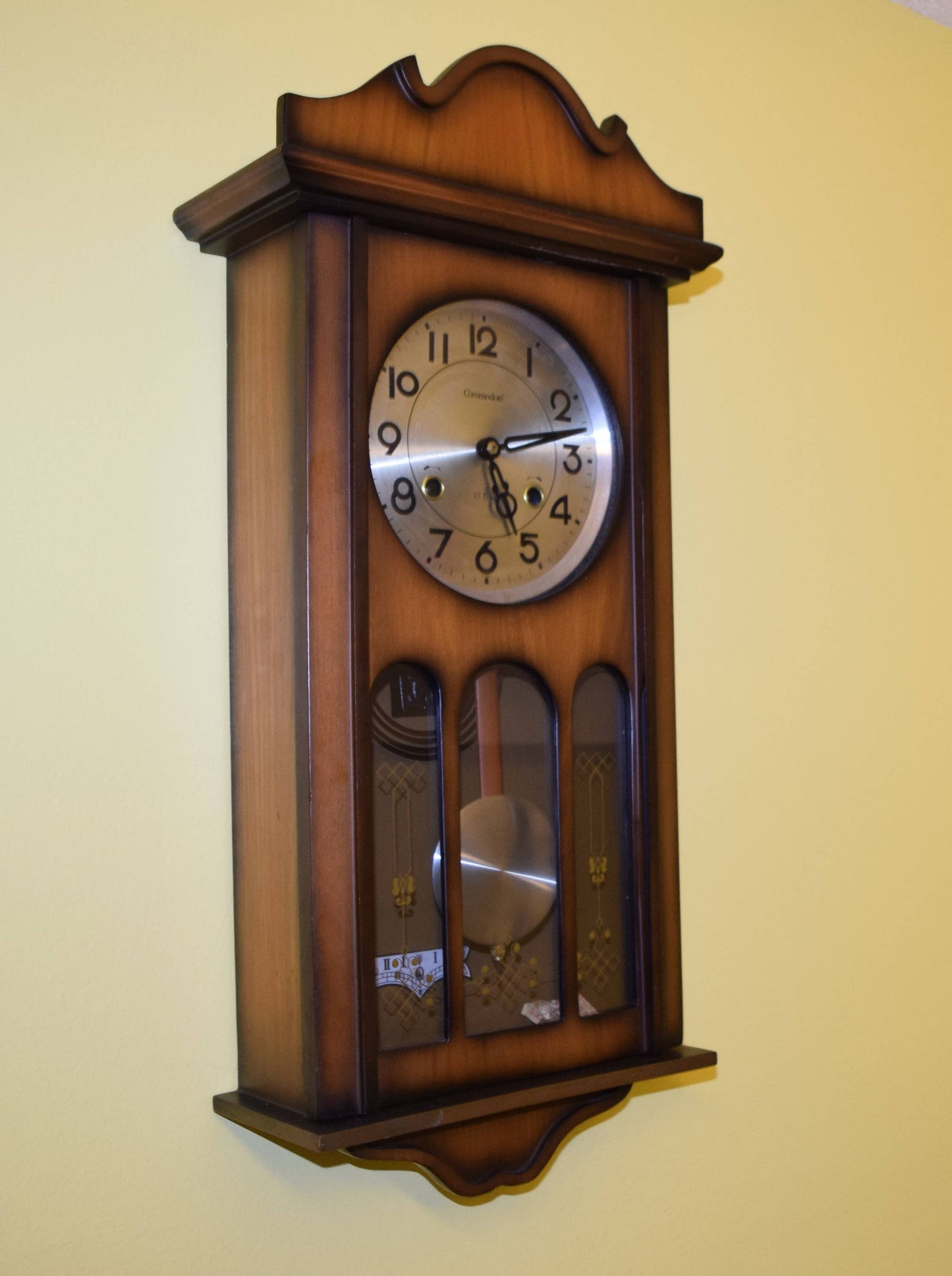 Vintage Commodore 35 Day Pendulum Wall Clock with Chime Etsy