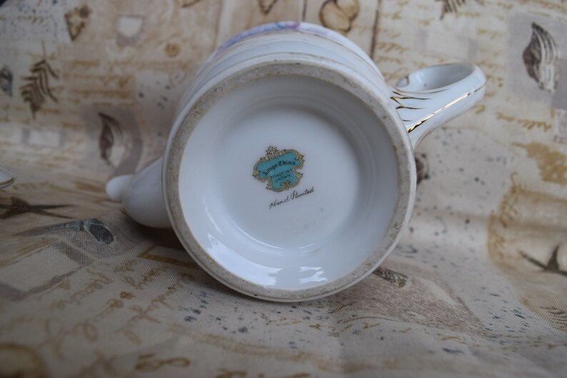 Vintage Sango China Rose Bouquet Large Teapot & Lid Japan Etsy