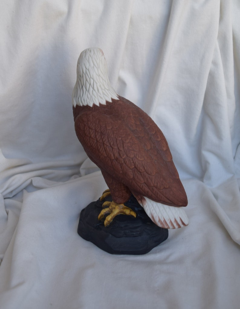 Vintage Porcelain Bald Eagle Figurine Avon 1982 Etsy