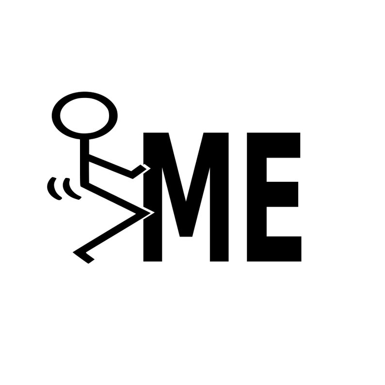 Fuck Me Stick Figure And The Word Me Svg File Only Etsy