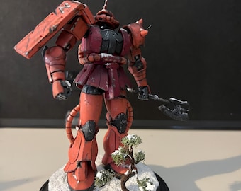 Char’s Zaku, mini diorama