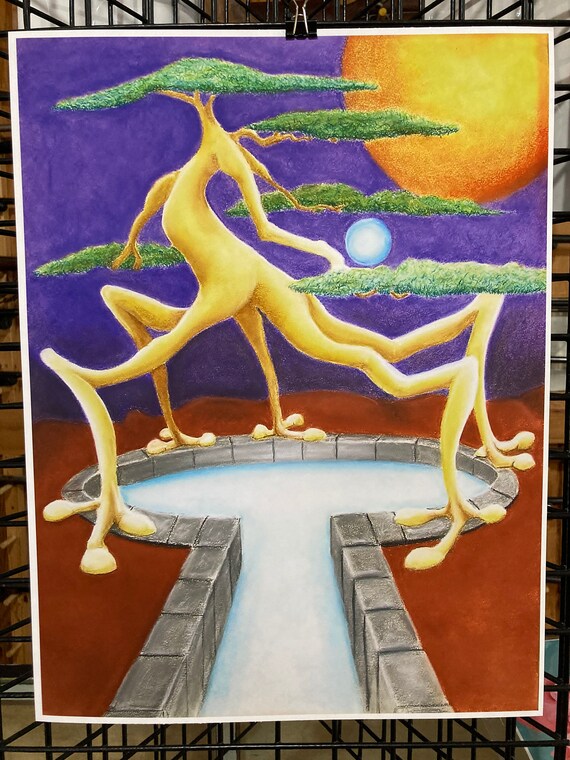 Print of Pastel Alien Tree of Life | Etsy