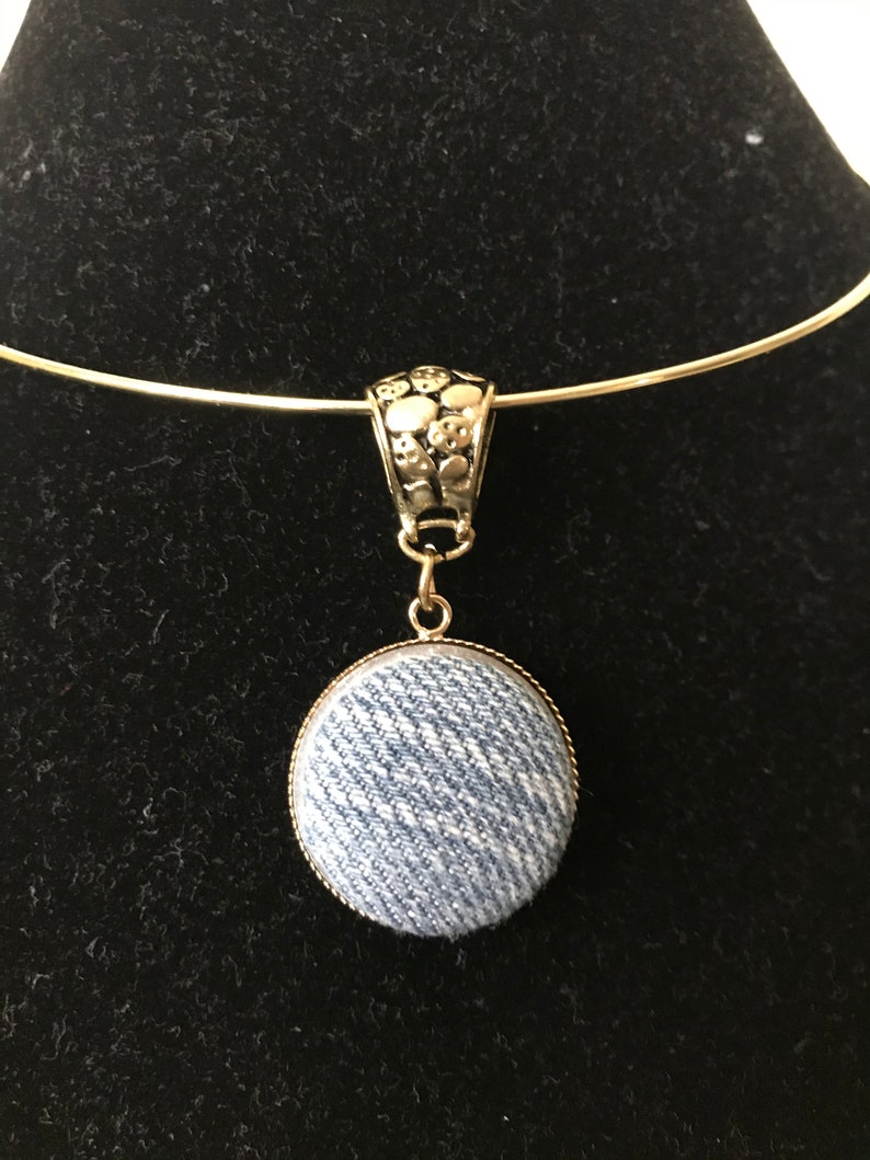 Recycled Denim Bottom Chocker