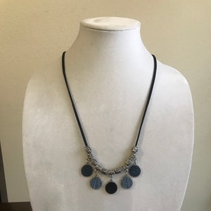 Denim Necklace