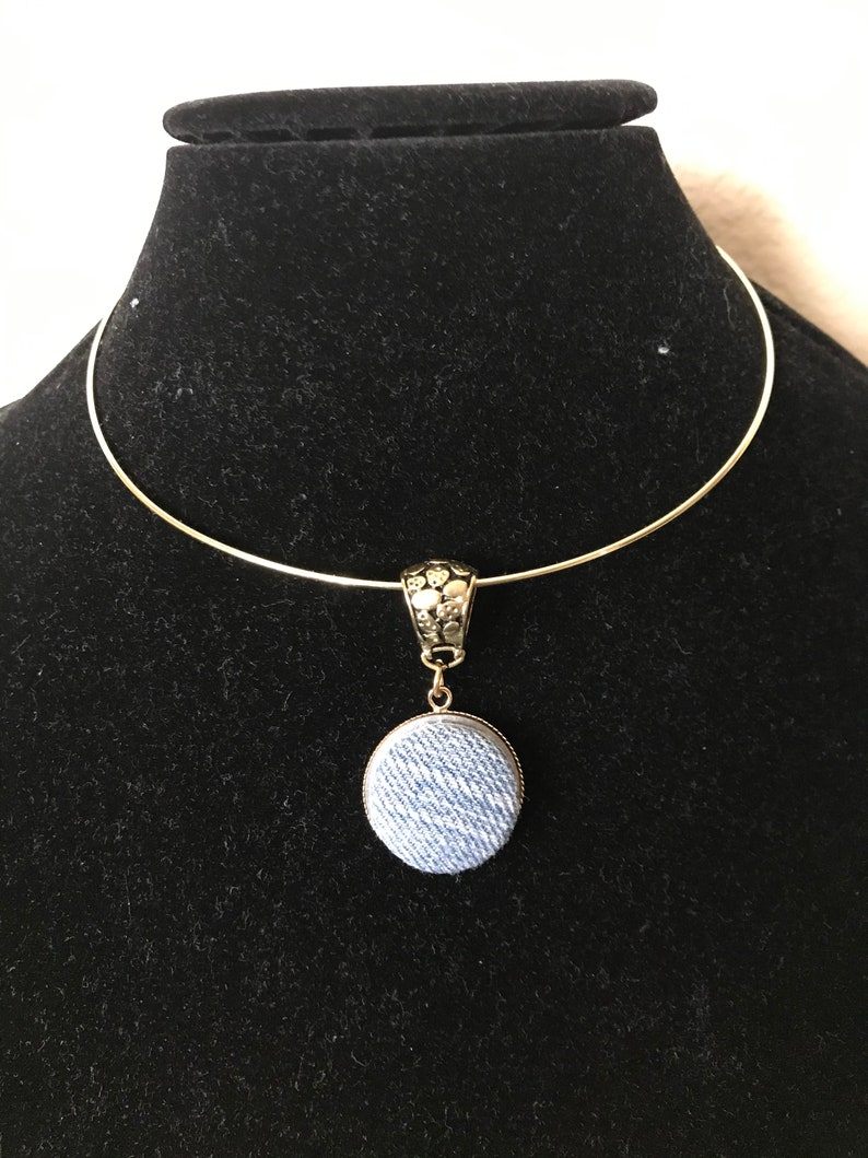 Recycled Denim Bottom Chocker