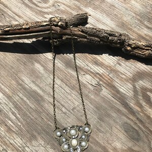 Denim Pendant Necklace