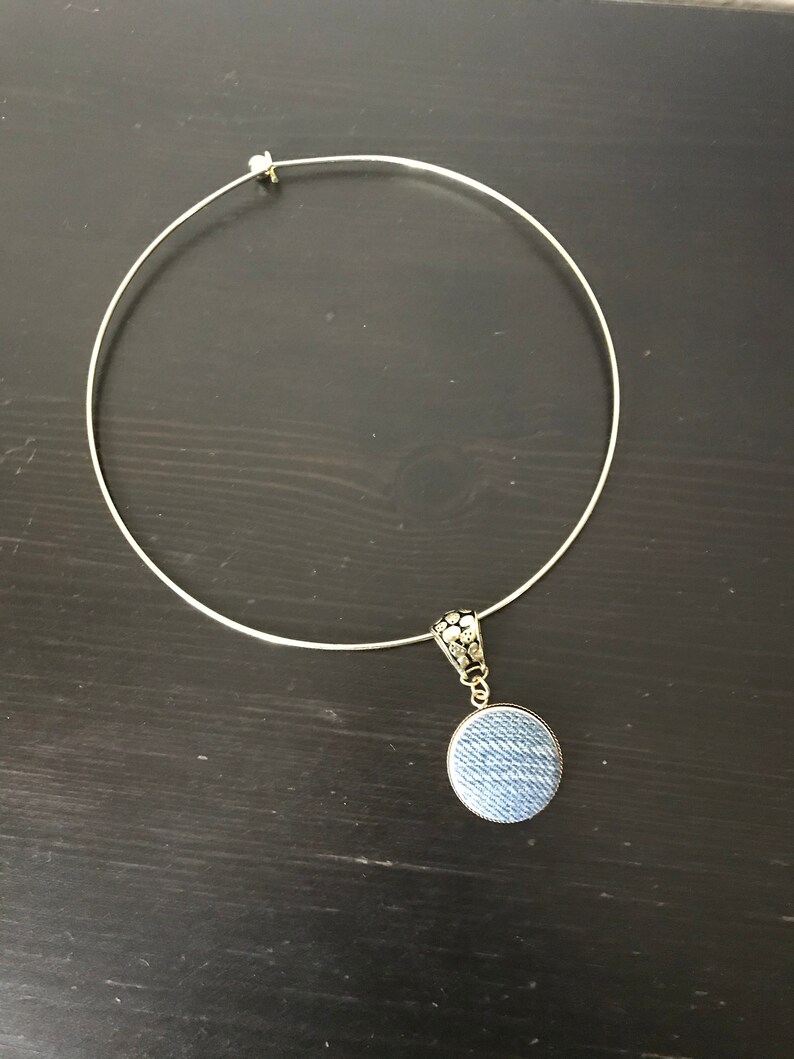 Recycled Denim Bottom Chocker