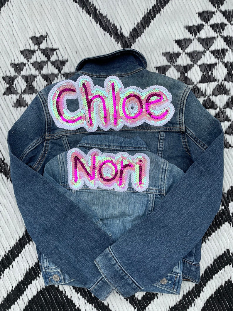 Custom Iron on Name Patch Personalized Gift Etsy
