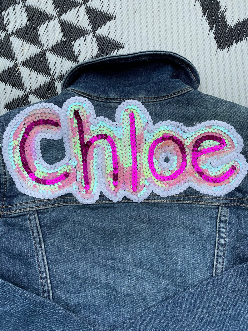 Custom Iron on Name Patch Personalized Gift Etsy