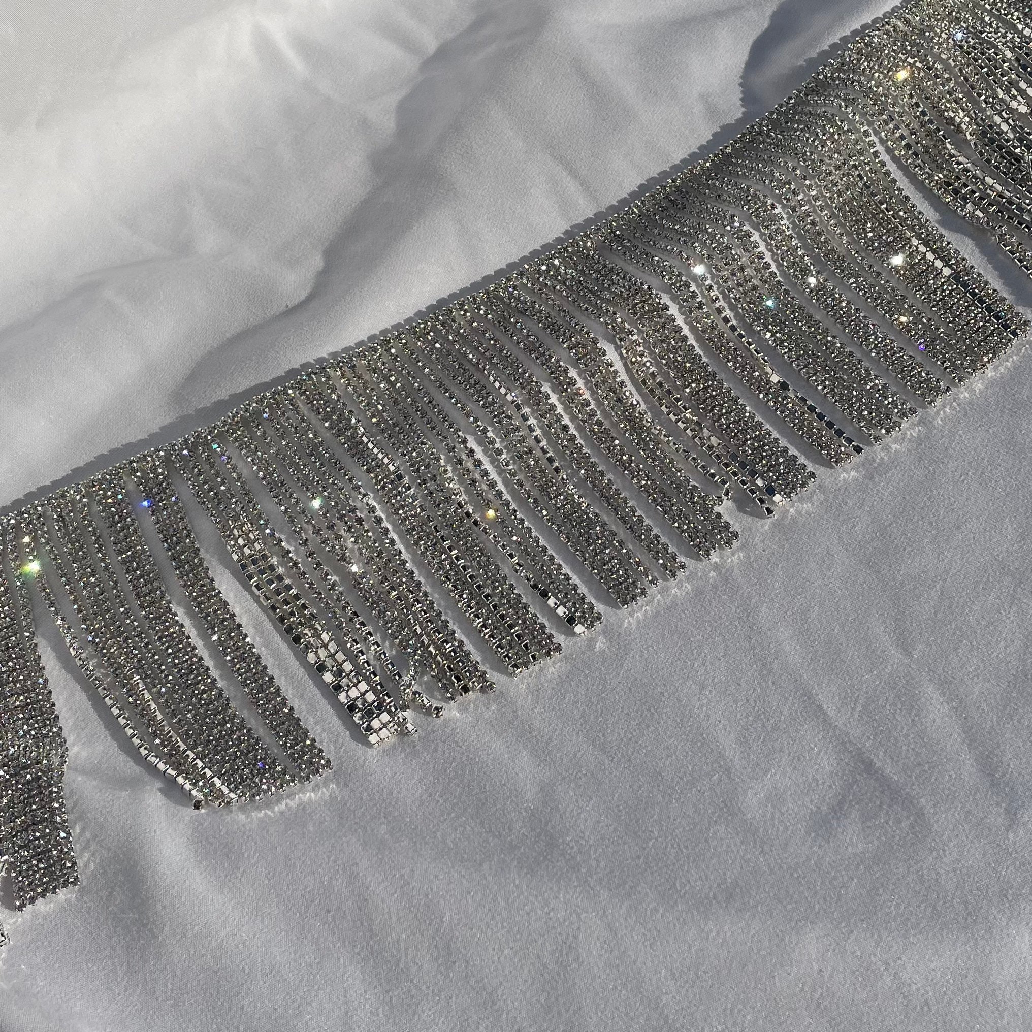 Rhinestone fringe 12” campestre.al.gov.br