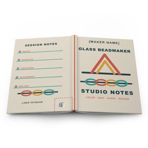 Personalized Glass Beadmaker Studio Notes Hardcover Journal