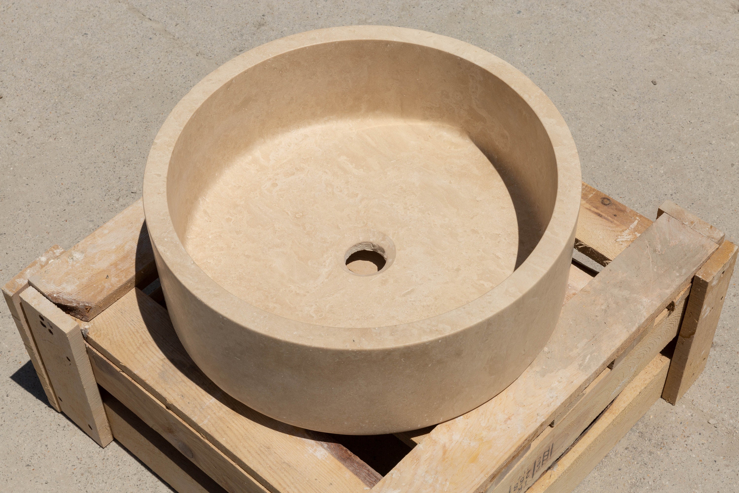 Naturstein Classic Travertin Gefäß Spüle 165x59 | Etsy