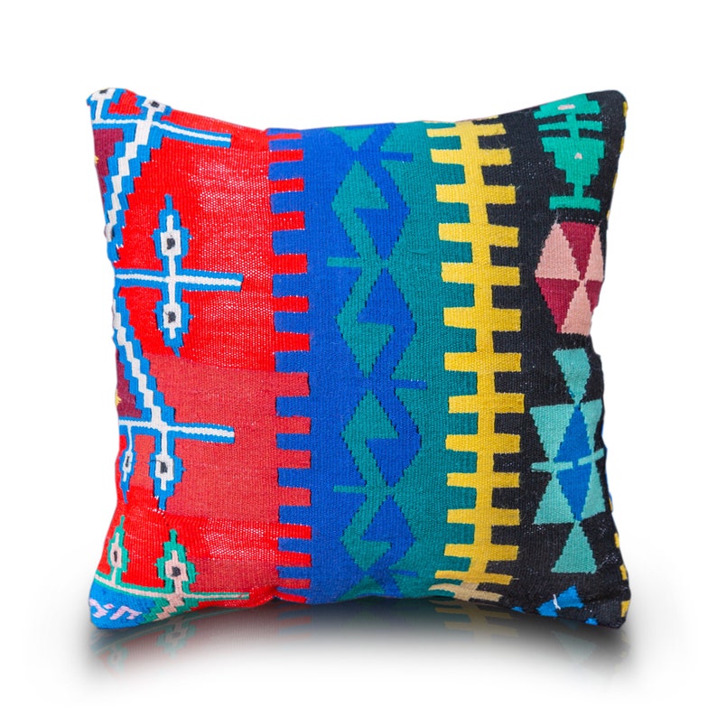 Handwoven Vintage Kilim Pillow Case Handmade Pillow Cover Etsy