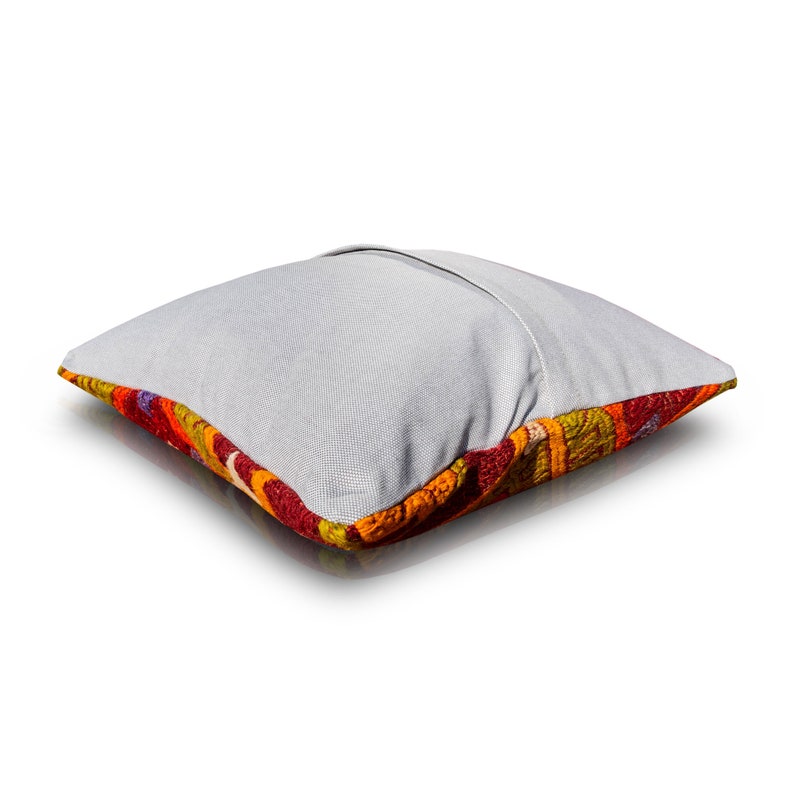 Handmade Pillow Cover 16x16 PLLWSQR2504 Handwoven Vintage Kilim Pillow Case
