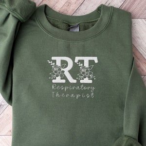 Ademhalingstherapeut Sweatshirt, Ademhalingstherapeut Shirt, Geborduurde Ademhalingstherapeut Gift, Ademhalingstherapeut Geschenken