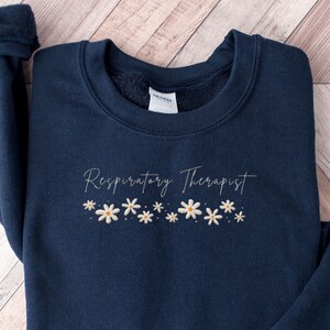 Ademhalingstherapeut Sweatshirt, Ademhalingstherapeut Shirt, Geborduurde Ademhalingstherapeut Gift, Ademhalingstherapeut Geschenken