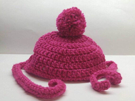 hot pink winter hat