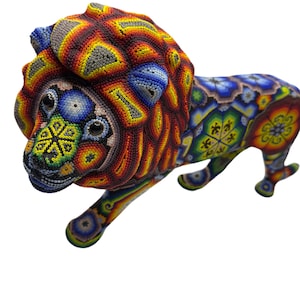 Arte Wixarika, Arte Huichol, Figura Wixarika, Figura Huichol, Artesanía Wixarika, Artesanía Huichol, Arte de Cuentas, Arte Mexicano, México.