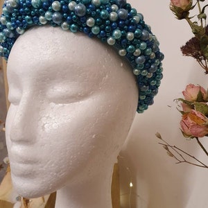 Beaded halo, headband, bridal, bridesmaid hair accessories zdjęcie 2