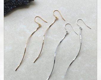 Handmade Tinsel Hammered Earrings | Lightweight| Hypoallergenic | Nickel Free | Silver Gold |