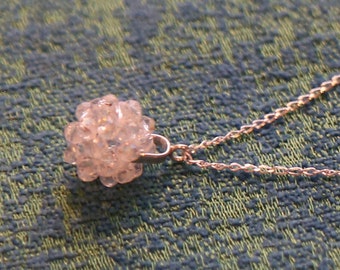 Handmade necklace of silver and swarovski beads