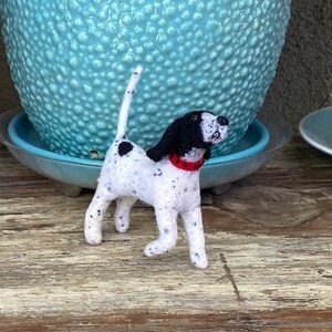 Hand Made Wool Felted English Pointer