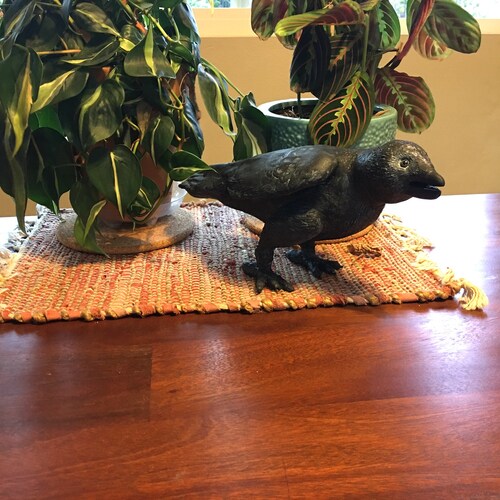 Paper Mache / Paper Clay Life Size Raven shops