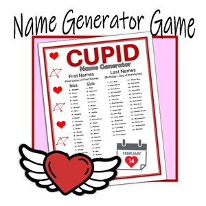 Cupid Name Generator - Valentine&#39;s Day Games