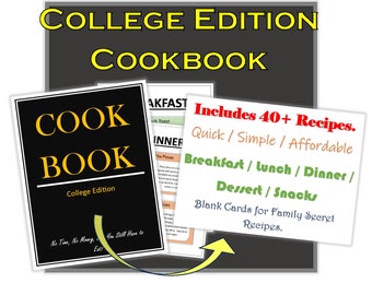 Simple, Affordable, Recipe Cookbook - College Edition