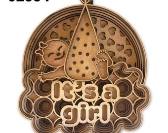 birth gift any wood girl or boy room decoration