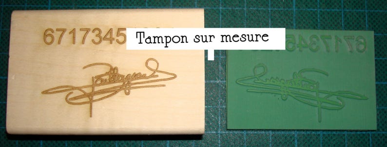 Tampon TSM009 3 x 3 cm personnalisé sur demande image 5