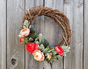 w0122 - Roses In Bloom - Size: 14 inches